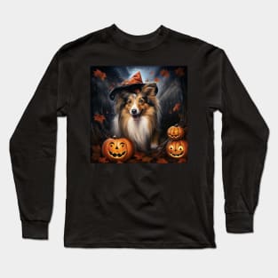 Shetland Sheepdog Halloween Long Sleeve T-Shirt